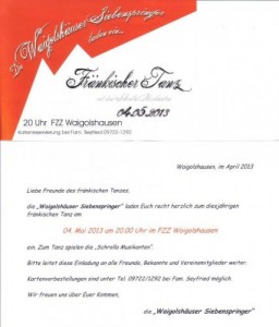 2013-05-04 Einladung zum Tanz in Waigolshausen